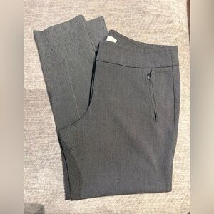 Ann Taylor LOFT Black and White Patterned Work Pants Marisa 12